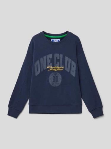 Oversized sweatshirt met labelprint, model 'COLE'