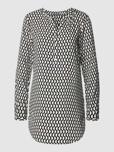 Blouse van viscose met all-over print