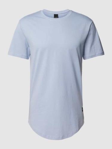 T-shirt met afgeronde zoom, model 'MATT'