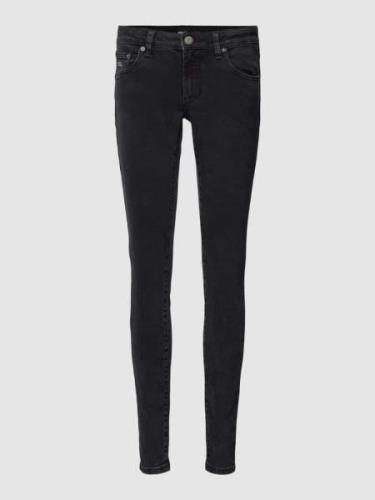 Skinny fit jeans met logodetails, model 'SOPHIE'