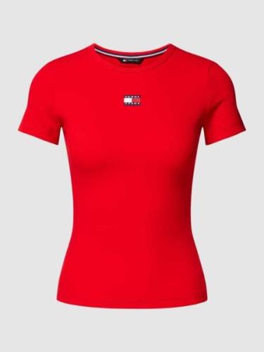 Slim fit T-shirt in riblook