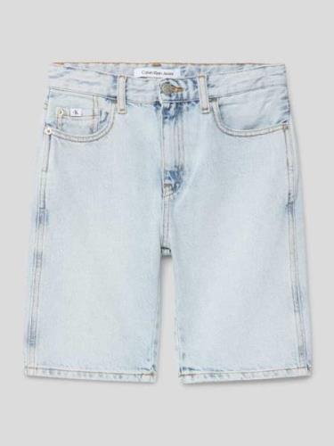 Korte relaxed fit jeans in 5-pocketmodel