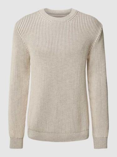 Gebreide pullover in two-tone-stijl, model 'ANDRAAS'