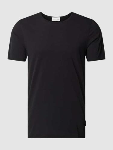 T-shirt in effen design, model 'AAMON BRUSHED'