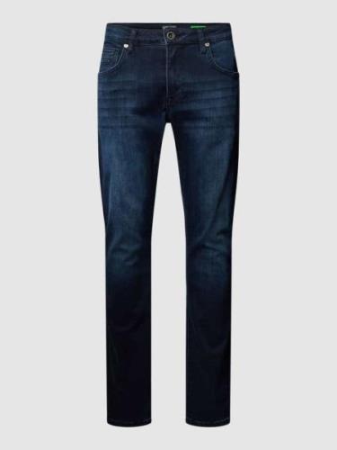 Slim fit jeans in used-look, model 'BATES'