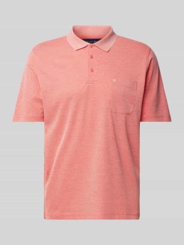 Regular fit poloshirt met borstzak