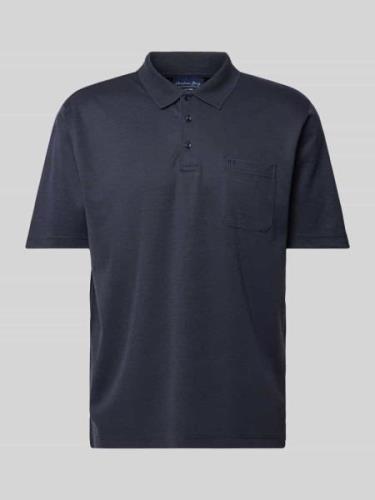 Regular fit poloshirt met borstzak