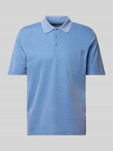 Regular fit poloshirt met borstzak