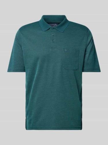 Regular fit poloshirt met borstzak