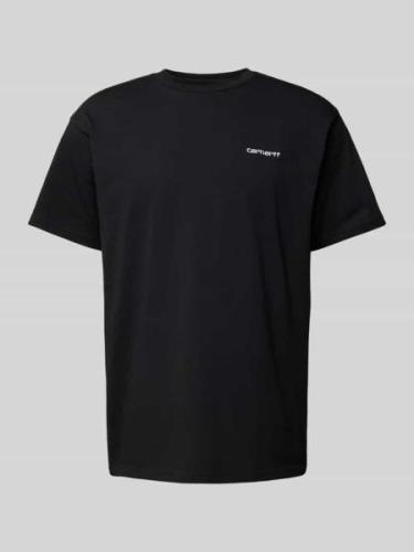T-shirt met labelstitching, model 'SCRIPT'
