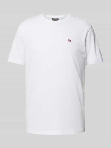 T-shirt met ronde hals, model 'SALIS'