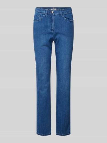 Regular fit jeans in 5-pocketmodel, model 'Lora'