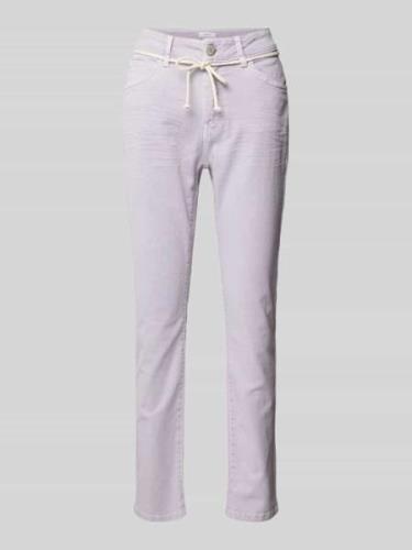 Regular fit jeans met strikceintuur, model 'Louis fresh'