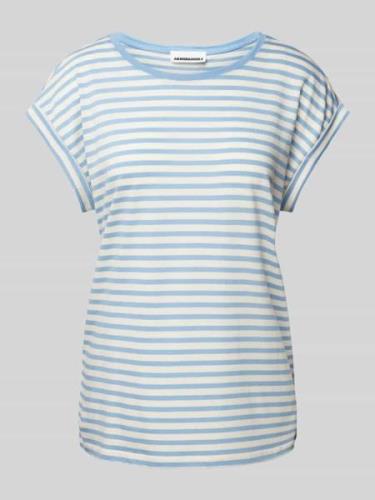 T-shirt met streepmotief, model 'JILAANA STRIPES'