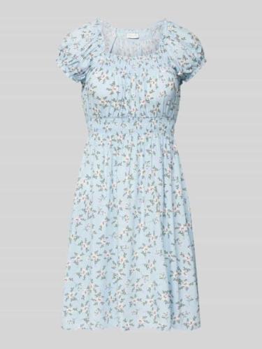 Mini-jurk met all-over bloemenprint