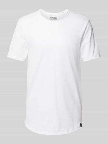 T-shirt met ronde hals, model 'BENNE'