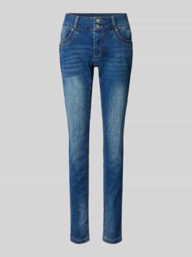 Slim fit jeans in 5-pocketmodel, model 'Tummyless'
