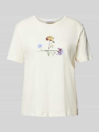 T-shirt met motiefprint, model 'MAARLA LITAA'