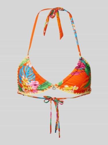 Bikinitop met bloemenmotief, model 'MAIMITI'