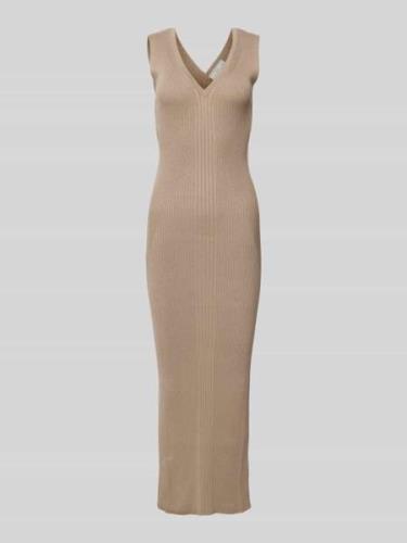 Maxi-jurk met structuurmotief, model 'MARIE'