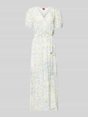 Midi-jurk van viscose, model 'Kikoni'