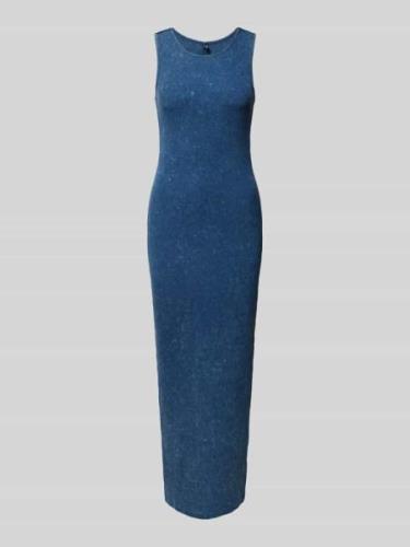 Maxi-jurk met fijnrib, model 'VALERIE'