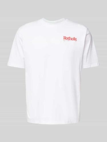 T-shirt met labelprint, model 'Retro Logo'