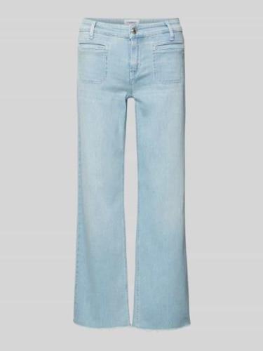 Wide leg jeans met verkort model, model 'TESS'