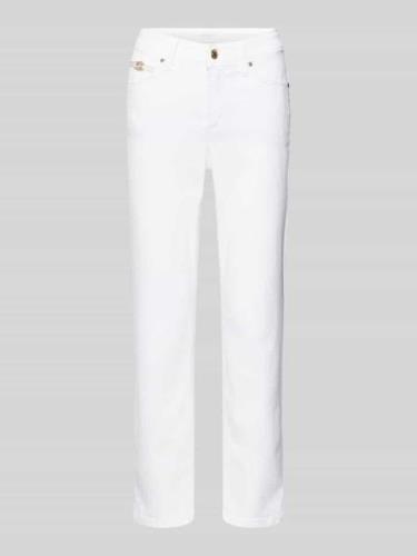 Slim fit jeans met labelapplicatie, model 'PIPER'