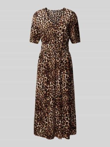 Midi-jurk met all-over print, model 'TALA'