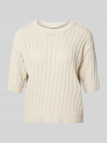 Gebreide pullover met 1/2-mouwen, model 'Punzi'