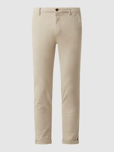 Slim fit chino met stretch, model 'Marco'