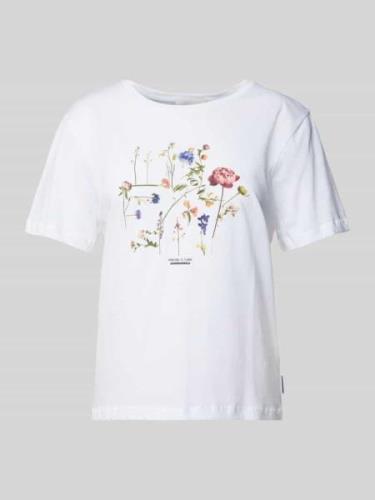 T-shirt met bloemenprint, model 'MAARLA'