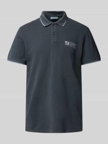 Regular fit poloshirt met labelprint