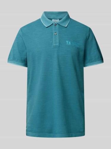 Regular fit poloshirt met labelprint