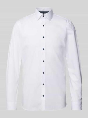 Super slim fit zakelijk overhemd met under-button-downkraag