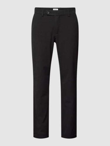 Slim fit stoffen broek in effen design, model 'MARCO'