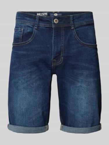 Korte regular fit jeans in 5-pocketmodel, model 'BULLSEYE'