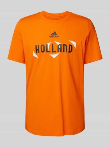 T-shirt met labelprint, model 'HOLLAND'