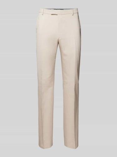 Slim fit pantalon met persplooien, model 'Blayr'