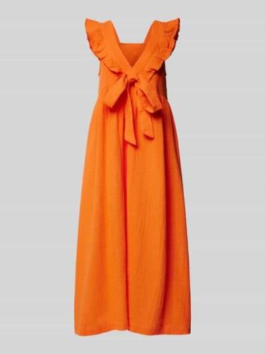 Midi-jurk met structuurmotief, model 'VIMOLA'
