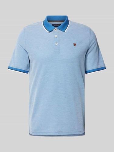 Regular fit poloshirt met logostitching, model 'BLUWIN'