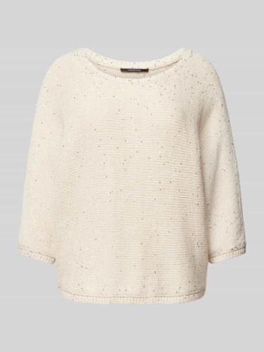 Gebreide pullover met 3/4-mouwen