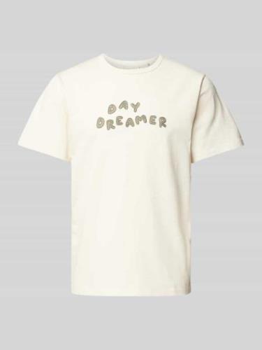 T-shirt met labeldetail, model 'DREAM'