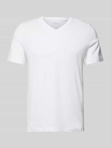 T-shirt met labelprint