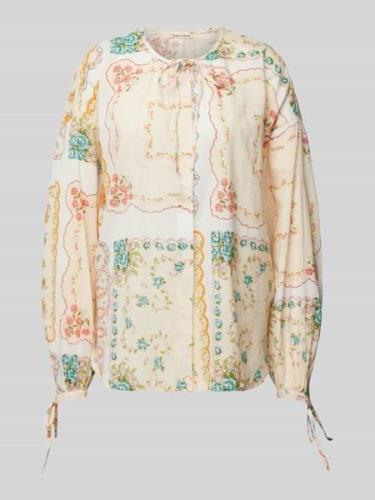 Blouse met bloemenprint