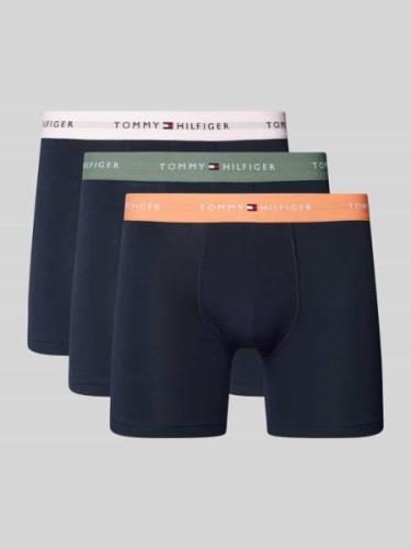 Boxershort met labeldetails in een set van 3 stuks