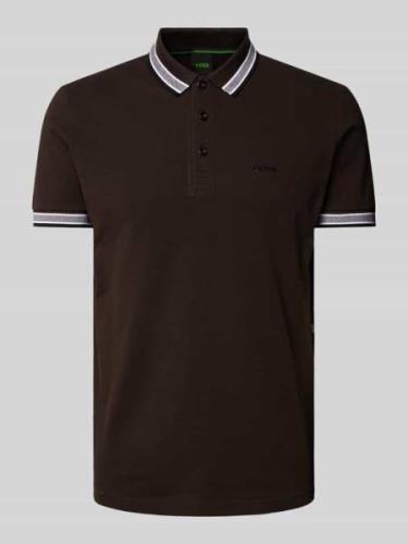 Regular fit poloshirt met labelstitching, model 'PADDY'