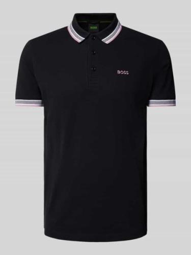 Regular fit poloshirt met labelstitching, model 'PADDY'