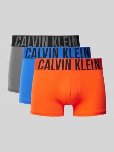 Boxershort met band met label in een set van 3 stuks